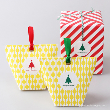 Etiqueta de etiqueta adhesiva de sellado de la decoración de la caja de regalo de Navidad
